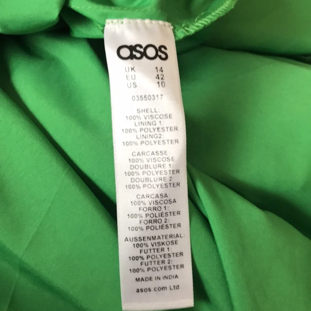 NEW Asos Collection Soft Skater Dress‎ In Green Bouquet Floral
